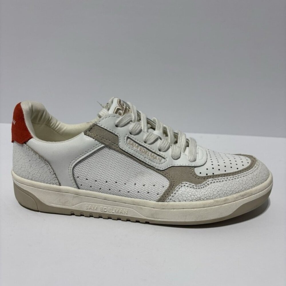 Sam Edelman Women’s Harper White Lace-Up Sneakers, Size 8 M